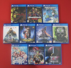 056) PS4ソフト10本セット　 アンセム/エグゾプライマル/ウイニングポスト10/地球防衛軍６/テイルズオブアライズ/五等分の花嫁∬　他