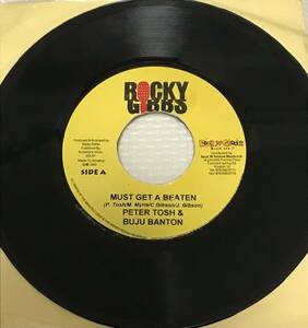 視聴あり/Them Haffi Get A Beaten Riddim ２枚セット/①Must Get A Beaten - Peter Tosh &Buju Banton /②Little Black Child - Bushman /