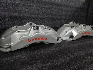 brembo 6pot レーシングロゴ キャリパー AUDI A4 S4 RS4 AMG BMW M3 GT-R ポルシェ ブレンボ 