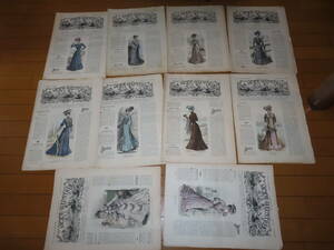 6 フランスアンティーク　1901年　10冊　La Mode Petit Journal　ファッション雑誌　Paris　