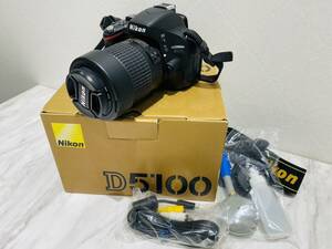 A1752 Nikon ニコン デジタル一眼レフカメラ D5100 AF-S DX NIKKOR 18-55mm f3.5-5.6 通電未確認