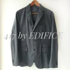 【美品】417エディフィス　テーラードジャケット　グレー　EDIFICE　XL