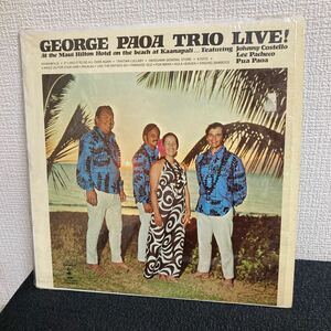 LPレコード/GEORGE PAOA TRIO LIVE/ハワイ ハワイアンジャズ/