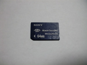 ちょい凹み有　memory stick duo　64MB　SONY　フォーマット済み　送料63円～　MSD　メモリースティックデュオ