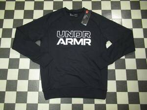 ★アンダーアーマー★新品　MD　黒　UA SWEAT CREW NECK J /スウェットクルーネック バスケット　コールドギア