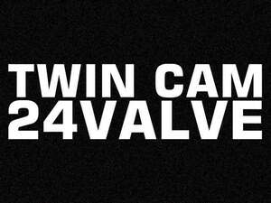「TWIN CAM 24VALVE」カッティングステッカーType1(1)　レギュラーカラー　スポコン 走り屋 