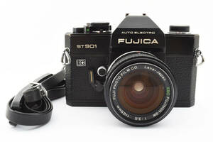 3408 【難あり品(ジャンク）】 Fujica ST901 Film SLR Camera + EBC Fujinon SW 28mm f3.5 MFフィルムカメラ MF単焦点レンズ 0305