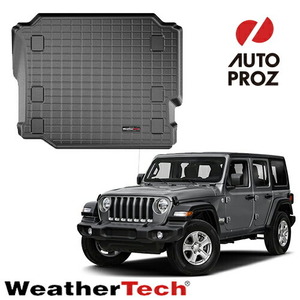 ラゲッジマット ジープ JLラングラー 4ドア 2列目以降 サブウーハー/フラットロードフロアなし WeatherTech 正規品