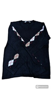 中古 BURBERRY バーバリー セーター ヴィンテージ ブラック レディース Mサイズ