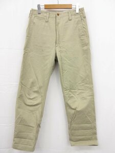 美品 【コムデギャルソンオム】 AD2011 シンチバック コットンチノパンツ スラックス (メンズ) XS ベージュ HHP-P038 ●29MP9567●