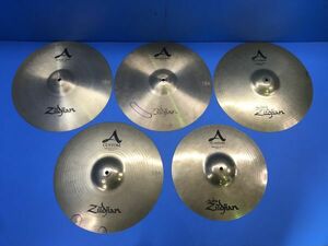 5【 Zildjian 】シンバル MEDIUM CRASH 18/45cm 5枚セット 音楽機材 器材 ドラム 打楽器 120