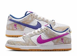 Rayssa Leal Nike SB Dunk Low PRM "Pure Platinum and Vivid Purple" 28cm FZ5251-001