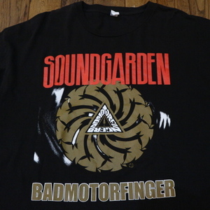 SOUNDGARDEN サウンドガーデン Badmotorfinger Tシャツ XXL ブラック 半袖 アルバム バッドモーターフィンガー グランジ バンド ロック