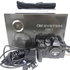 OLYMPUS OM-1 デジタル一眼カメラ アクセサリーおまとめセット 箱付き 通電確認済 80サイズ発送 K-2654902-170mrrz