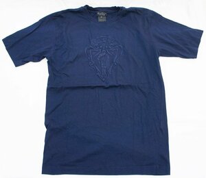 used【GUCCI グッチ】Tシャツ 兵隊刺繍入り ネイビー コットン100% サイズL ユニセックス イタリア製