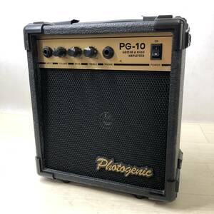 ♪Photogenic フォトジェニック PG-10 ギターベースアンプ GUITAR＆BASS AMPLIFIER 楽器 器材 音出し確認済み 中古品♪C23123