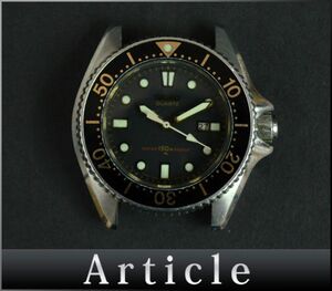 175949◆動作確認済 SEIKO セイコー ダイバー 腕時計 本体のみ クォーツ 2625-0010 デイト SS ブラック シルバー ボーイズ/ D