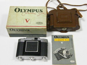 ◎ Olympus Six Ⅴa D.Zuiko F.C. 7.5cm F3.5 オリンパス 蛇腹カメラ 5a型ケース、説明書、元箱付