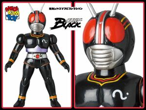 メディコム・トイ×東映レトロソフビ★仮面ライダーBLACK （新色）ブラックmedicom toy RX