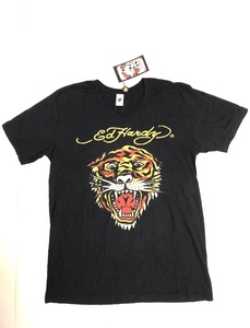 【新品タグ付き、正規品、本物】 Ed Hardy エド ハーディー タイガー Tシャツ トラ 虎 サイズXL ブラック