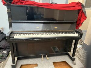 カワイピアノ KAWAIk2 北海道発　アンティークピアノ　ピアノ専用台車　カバーつき