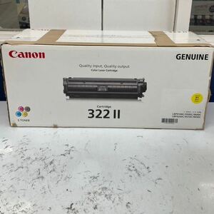 1) CANON キヤノン トナーカートリッジ322Ⅱ Y イエロー　CRG-322II CRG322II 純正品