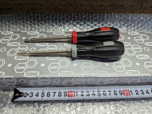 TONE トネ　パワーグリップドライバー　貫通ドライバー　マイナス プラス セット　新品