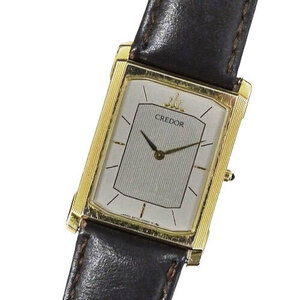 １円〜 セイコー SEIKO クレドール 2F70-5410 時計 メンズ ブランド クオーツ QZ ケース 14KT SS ベルト社外品 (v0081219600)