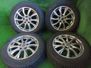 ダンロップ RV505 205/60R16 社外 BALMINUM 16×6.5J 夏タイヤ付4本 プリウスα等に 中古 売切!!