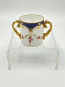 ＊とてもレア アンティーク＊ COALPORT コールポート ＊VERY RARE＊ Miniature Loving Cup (2) ミニチュア 2ハンダルラビングカップ *T814