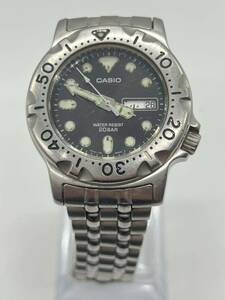 カシオ CASIO ダイバー MD-724 クォーツ メンズ腕時計　ブラック　黒文字盤