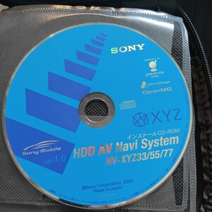 SONY AV Navi System NV-XYZ33/55/77 インストールCD-ROM ver1.0 XYZ ソニー
