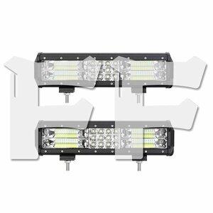 送料無料.. 12インチ LED ワークライト 作業灯 180W ホワイト SUV ATV ボート JEEP 車幅灯 建設機械 照明 12V/24V 12C-180W 2個 新品