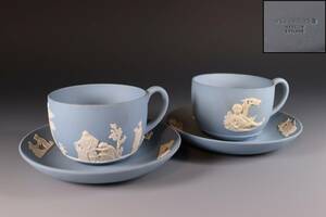 蔵出し品　ウェッジウッド　WEDGWOOD　ジャスパー　カップ・ソーサー　２客