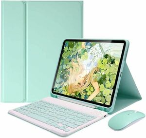 マウス付き iPad Air 4 iPad Air 5 キーボードケース 分離式 女性 iPad Air 第5世代 キーボードカバー 分離式 カラフル 可愛い レディース