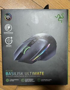 【ジャンク品】Razer Basilisk Ultimate ゲーミングマウス 高速無線 ワイヤレス チルトスイッチ Focus+センサー 20000DPI 充電スタンド付