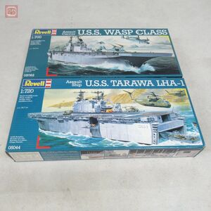 未組立 レベル 1/720 1/700 U.S.S. TARAWA LHA-1/U.S.S. WASP CLASS 計2点セット Revell【20