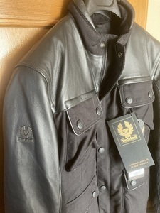 Belstaff◆英国ベルスタッフ ライダース 正規品レザージャケット ブラック サイズ/44（Ｌ）未使用・新品