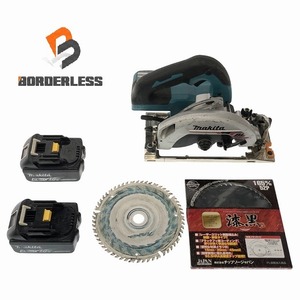 ☆中古品☆ makita マキタ 18V 165mm 充電式マルノコ HS631D バッテリー2個(18V6.0Ah) 未使用替刃付き 電動工具 切断機 88707