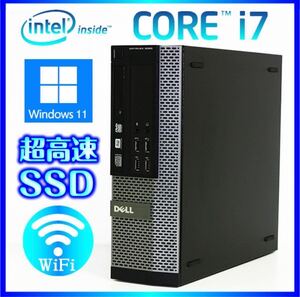 DELL Win11 Core i7 4790 /SSD 500GB 大容量メモリー 20GB 搭載 Office2021 搭載 Wi-Fi OptiPlex 3020/7020/9020/SFF Bluetooth搭載 高性能