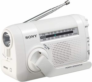 ソニー ポータブルラジオ ICF-B09 : FM/AM/ワイドFM対応 手回し充電対応 ホ(中古品)