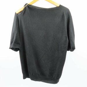 40472★1円スタート★LOUIS VUITTON ルイヴィトン 美品 服 トップス 半袖ニット XL カシミヤ100% ニット カシミヤ ブラック