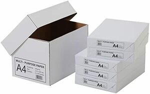A4_500X5 APP 高白色 コピー用紙 シンプルデザイン A4 白色度93% 紙厚0.09mm 2500枚500枚×5冊