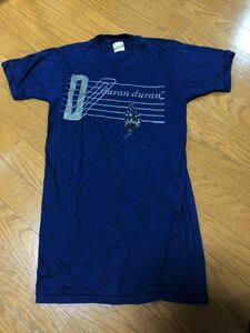 80s デュランデュラン　DURAN DURAN ツアーTシャツ　ヴィンテージ　ビンテージ USA製 ネイビー　S Tシャツ