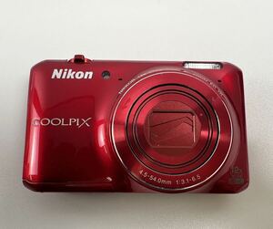 【4/30ES2】Nikon COOLPIX S6400 レッド コンパクトデジタルカメラ 動作未確認