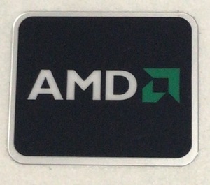 ■新品・未使用 ■10枚セット 【AMD】エンブレムシール【19*16㎜】送料無料・追跡サービス付き☆P218