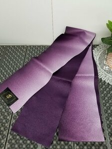 半幅帯　日本製　ポリエステル　紫色 6116 00