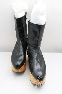 【USED】Vivienne Westwood ロッキンホースブーツ ヴィヴィアンウエストウッド ビビアン 25 黒 【中古】 H-24-02-18-118-sh-OD-ZH