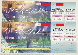 ★なばなの里特別入村券+ベゴニアガーデン入館券　2枚セット　2024/6/2まで★