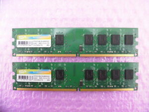 SILICON POWER (SP002GBLRU800S02) PC2-6400 (DDR2-800) 2GB Dual Channel ★2枚組（計4GB）★